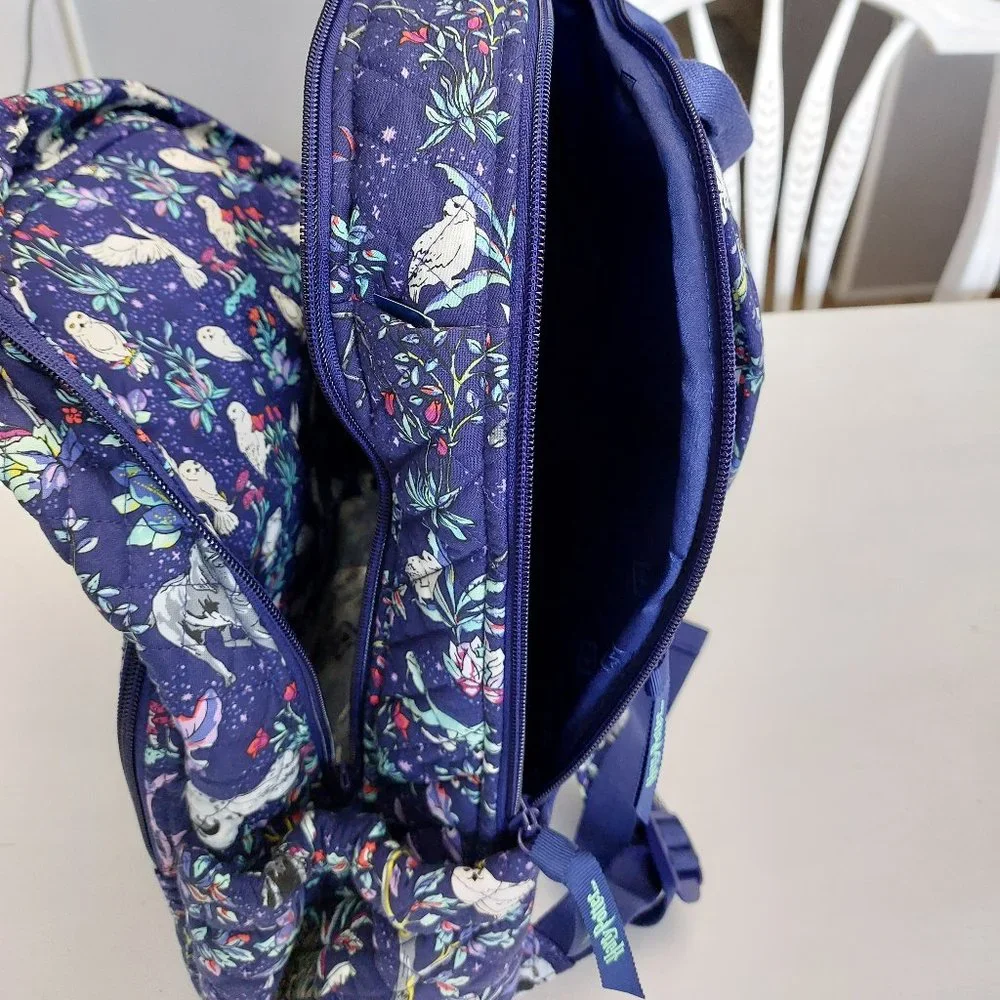 NEW With Tags Vera Bradley Harry Potter Forbidden Forest Laptop Campus Backpack - Picture 2 of 5